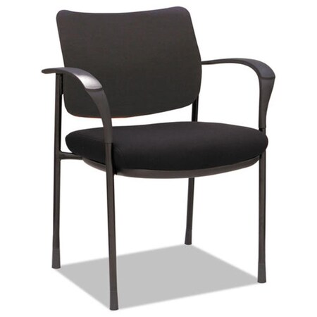 Fine-Line 25.38 x 20.88 x 33 in. Black Seat & Black Back Black Base IV Series Guest Chairs, 2PK FI2118142